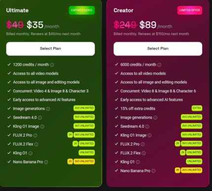 Higgsfield Ultimate (1 Months)